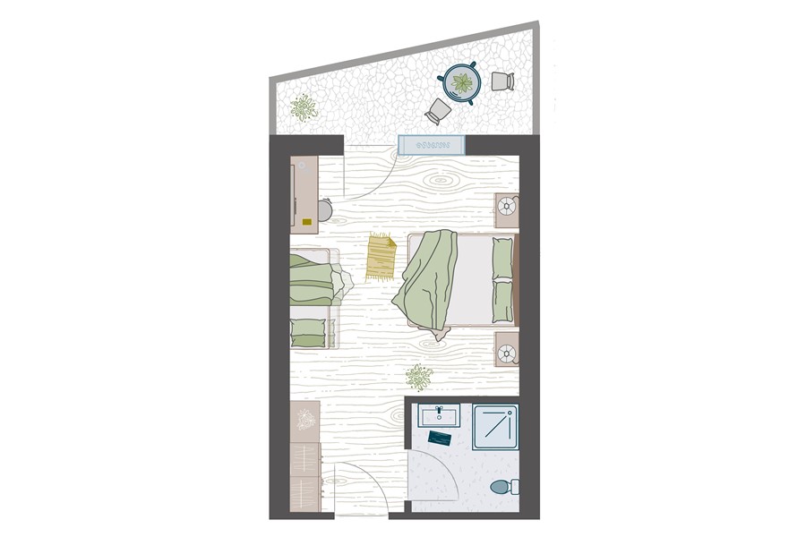 Unterkunft Tauferer Ahrntal Doppelzimmer Castello 2