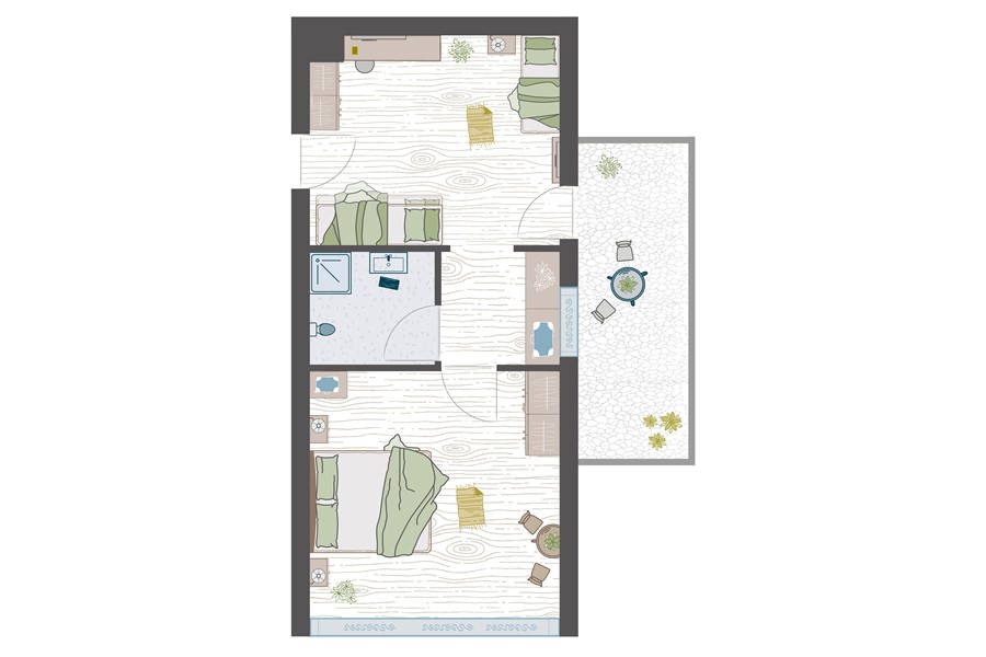 Unterkunft Tauferer Ahrntal Suite Famiglia Superior 2